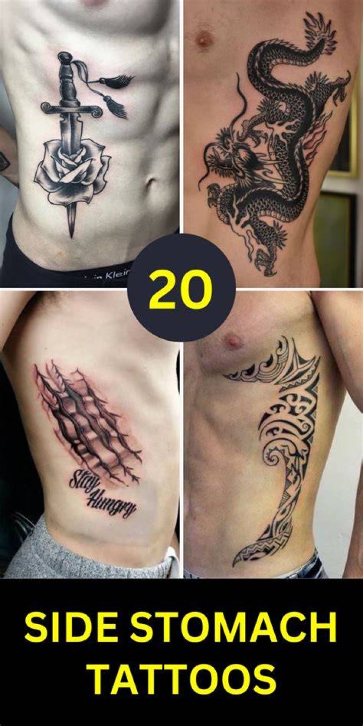Chic Side Stomach Tattoos For A Striking Impression