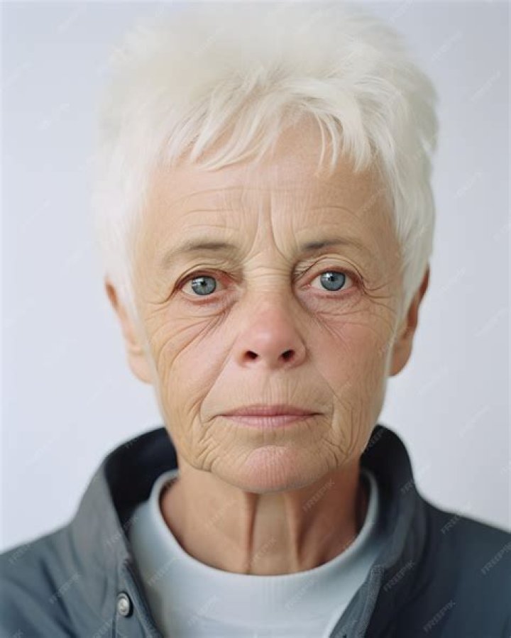 Portrait of an old woman without teeth, Stock Photo, Picture And Low